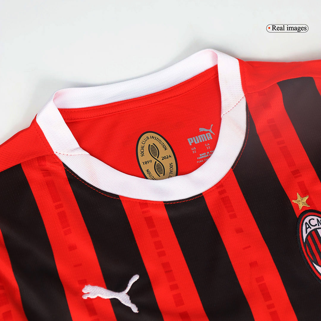 AC Milan Hemma Fotbollströja 2024/25 Fotbollssats Barn