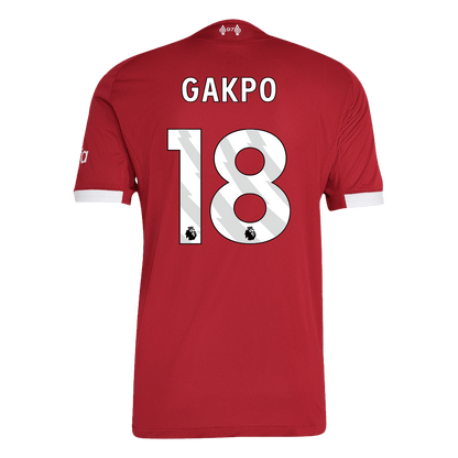 Liverpool Tröja GAKPO #18 2025/26 Hemma Autentisk Röd