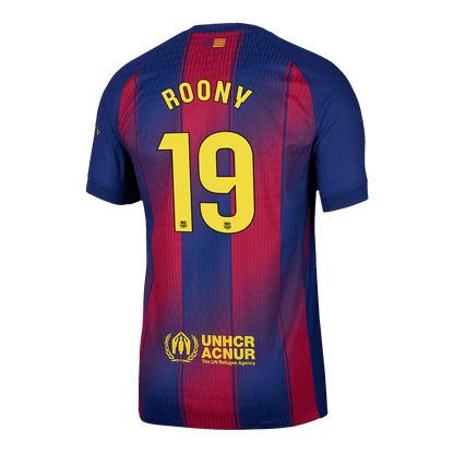 Barcelona Tröja ROONY #19 2025/26 Hemma Röd/Blå