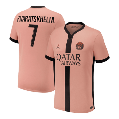 PSG Tredjeställ Fotbollströja KVARATSKHELIA #7 2024/25