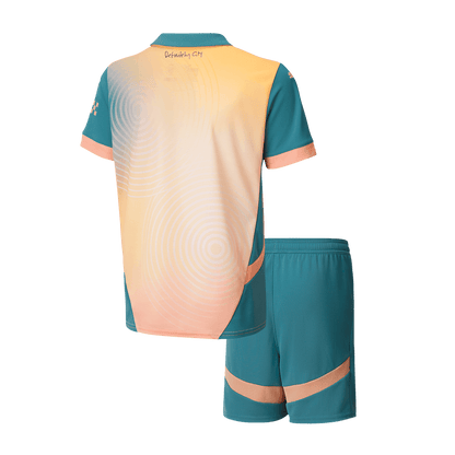 Manchester City Fjärde borta Fotbollströja 2024/25 Fotbollssats Barn - Definitely City