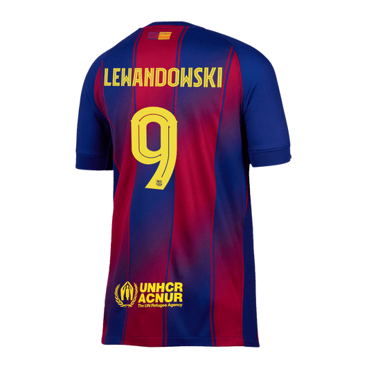LEWANDOWSKI #9 Barcelona Tröja 2025/26 Hemma - UCL