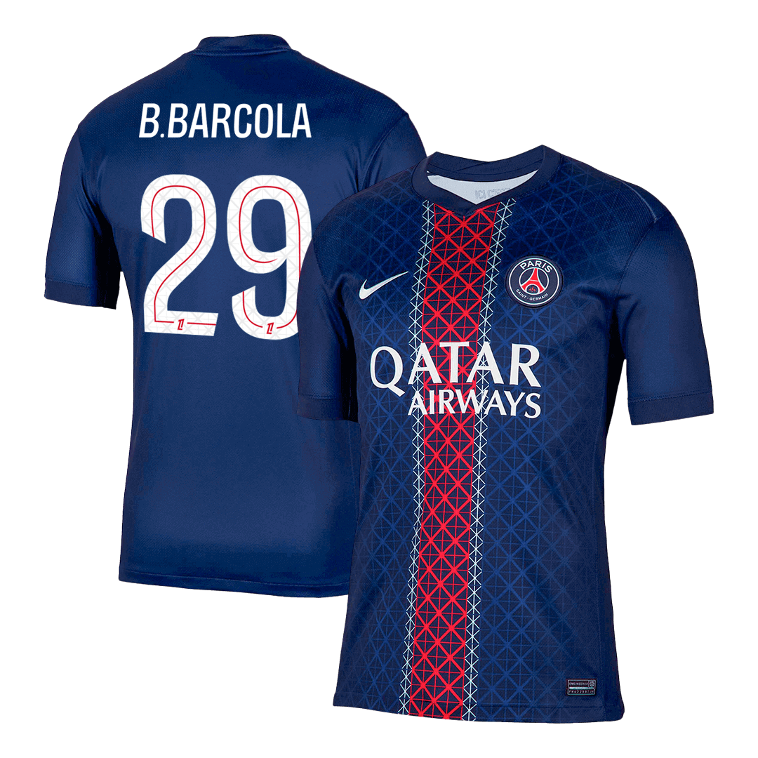 B.BARCOLA #29 PSG Tröja 2025/26 Hemma stora storlekar