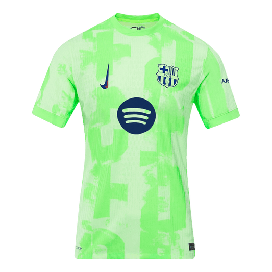 Barcelona Tredjeställ Fotbollströja 2024/25 Autentisk - Spotify-logotyp utan text
