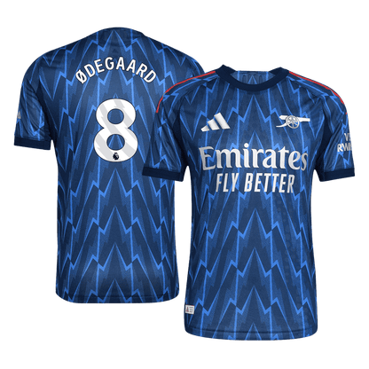 Arsenal Tröja ØDEGAARD #8 2025/26 Borta Autentisk Blå