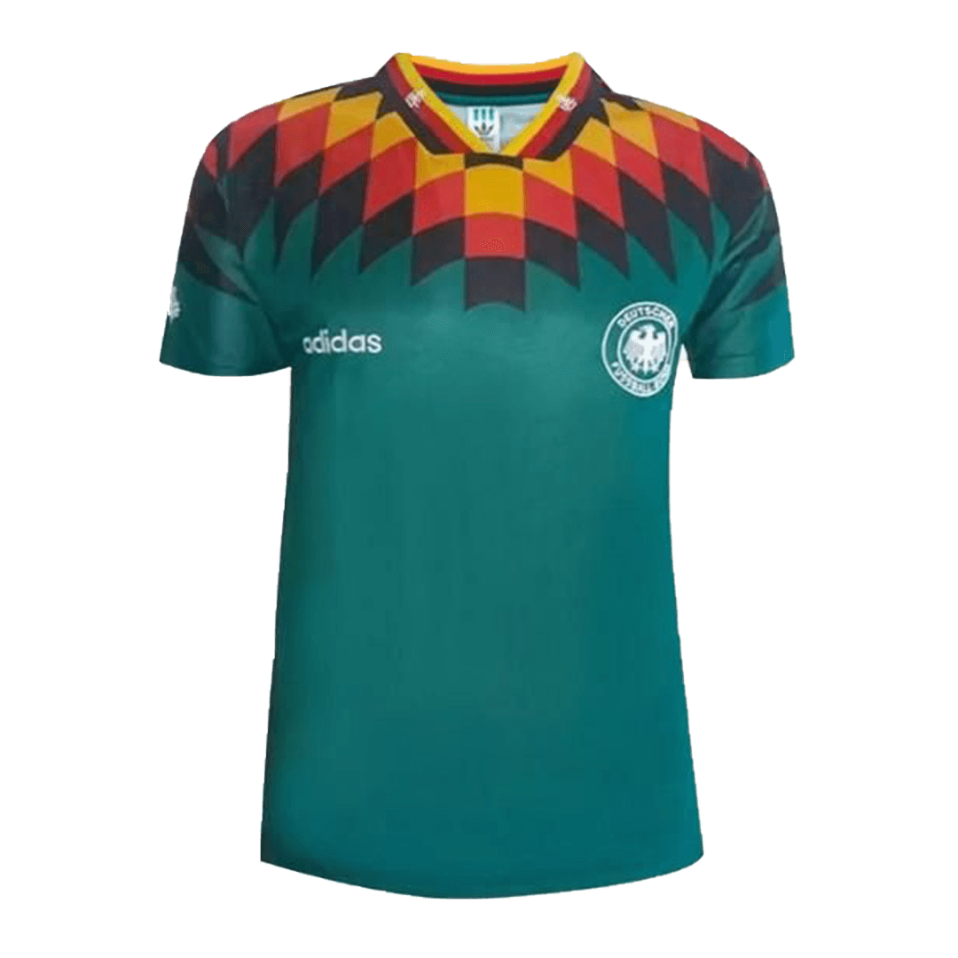 Tyska landslaget Borta Fotbollströjor 1994 Retro