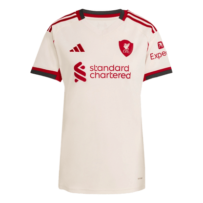 Liverpool Tröja 2025/26 Borta Vit Dam