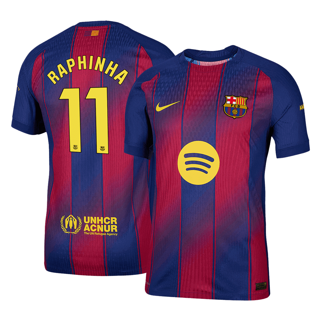 RAPHINHA #11 Barcelona Tröja 2025/26 Hemma Autentisk