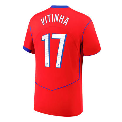 PSG Tröja VITINHA #17 2025/26 Tredje Röd