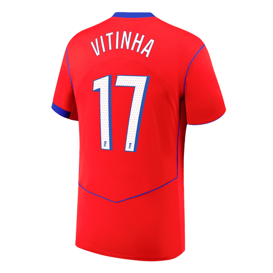 PSG Tröja VITINHA #17 2025/26 Tredje Röd