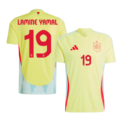 LAMINE YAMAL #19 Spanien Borta Fotbollströjor Euro 2024