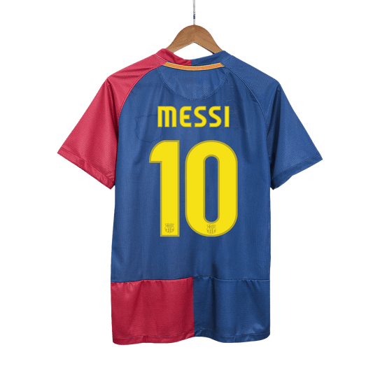 Retro Barcelona Hemma Fotbollströja MESSI #10 2008/09 - UCL Final