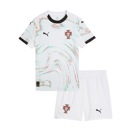 Portugal Borta Fotbollströja 2025 
Fotbollssats Barn
