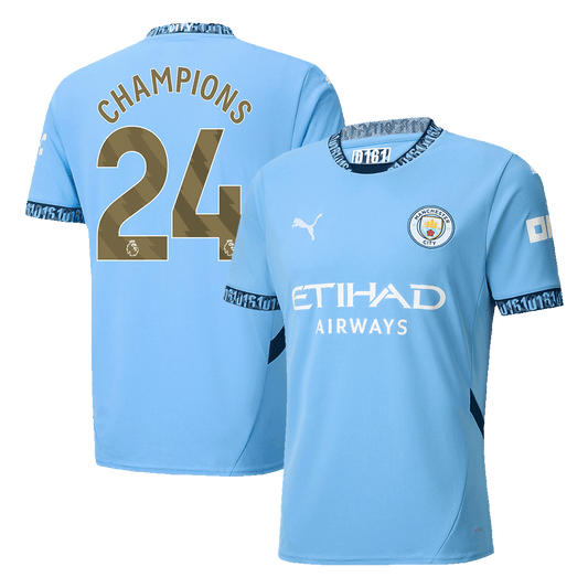Manchester City Hemma Fotbollströja CHAMPIONS #24 2024/25