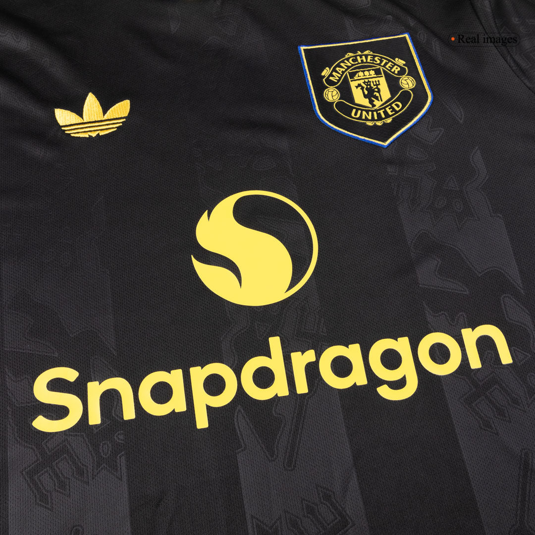 Manchester United Tröja 2025/26 Tredje Långärmad Svart