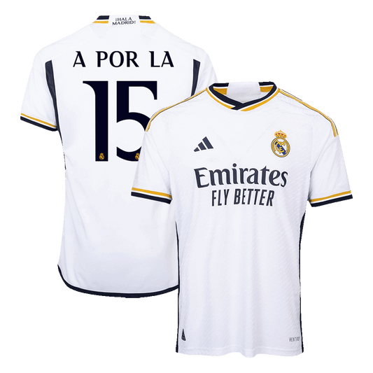 Real Madrid Hemma Fotbollströja A POR LA #15 2023/24 Autentisk