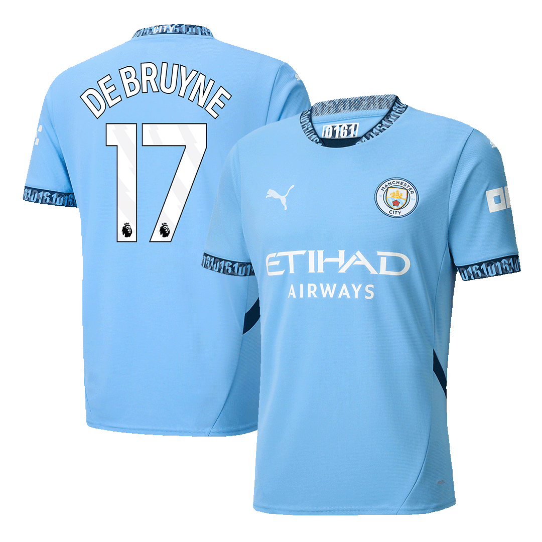 Manchester City Hemma Fotbollströja DE BRUYNE #17 2024/25