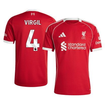 VIRGIL #4 Liverpool Tröja 2025/26 Hemma