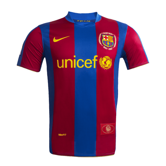 Retro Barcelona Hemma Fotbollströja 2007/08-årsjubileum
