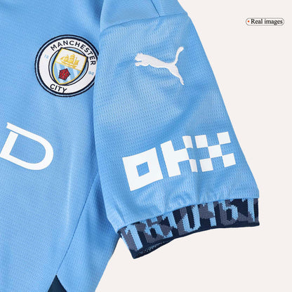 Manchester City Hemma Fotbollströja 2024/25 Fotbollssats Barn