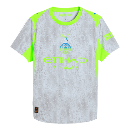 Manchester City Tröja 2025/26 Tredje Autentisk Grå