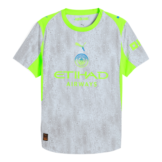 Manchester City Tröja 2025/26 Tredje Autentisk Grå