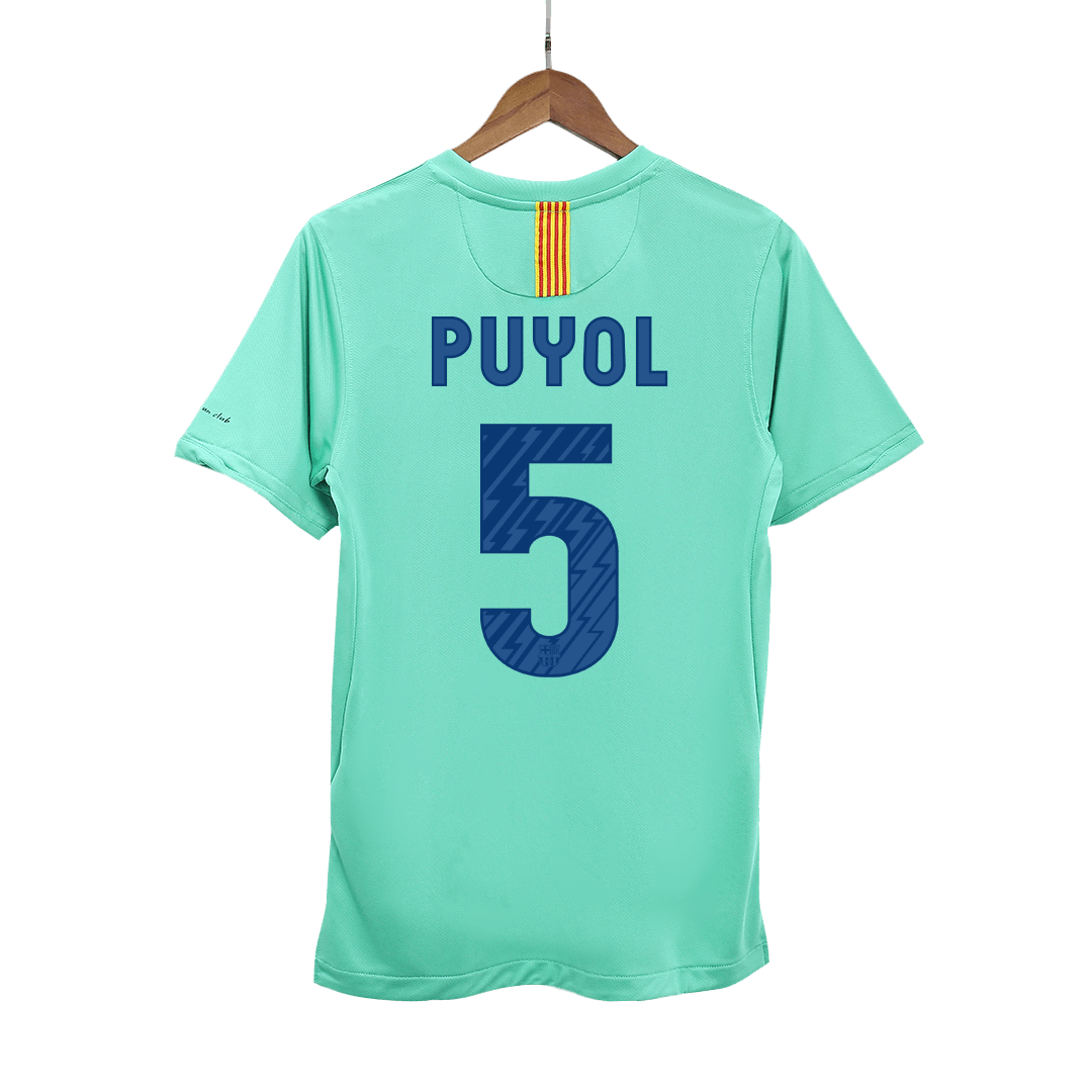 Retro Barcelona Borta Fotbollströja PUYOL #5 2010/11