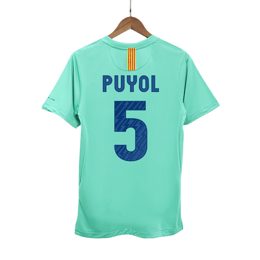 Retro Barcelona Borta Fotbollströja PUYOL #5 2010/11