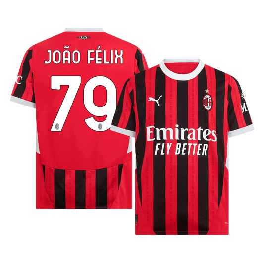 AC Milan Hemma Fotbollströja JOÃO FÉLIX #79 2024/25-1