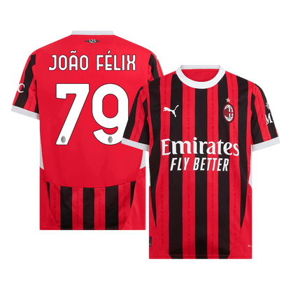 AC Milan Hemma Fotbollströja JOÃO FÉLIX #79 2024/25