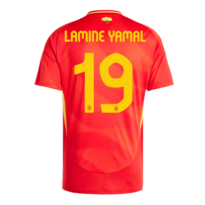 LAMINE YAMAL #19 Spanien Hemma Fotbollströjor Euro 2024