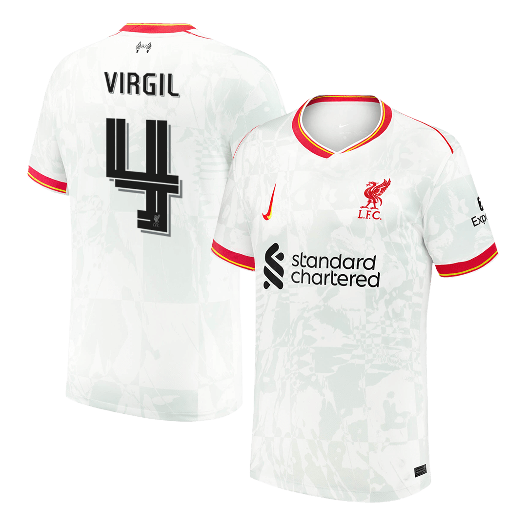 Liverpool Tredjeställ Fotbollströja VIRGIL #4 2024/25 - UCL