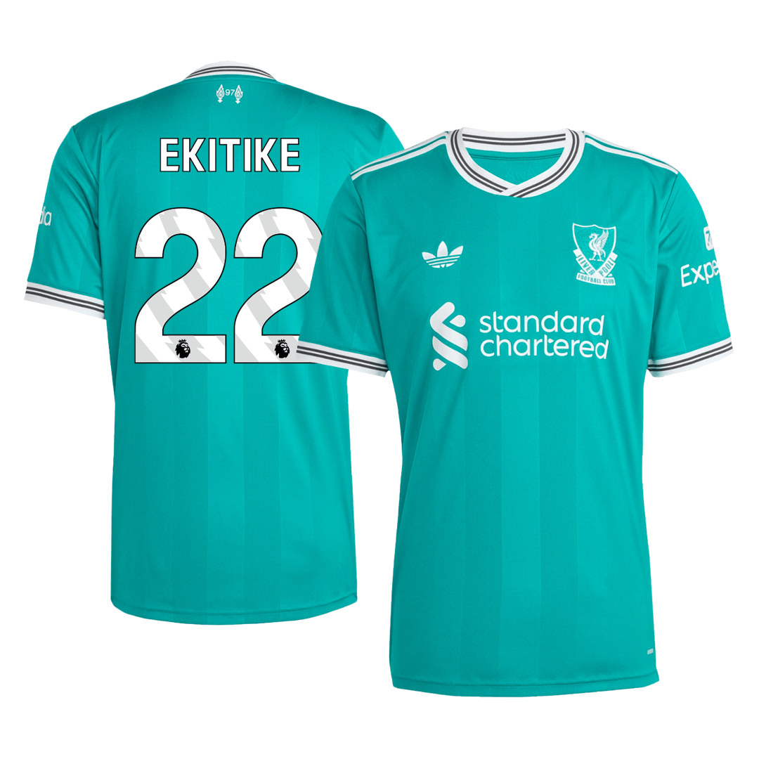 Liverpool Tröja EKITIKE #22 2025/26 Tredje Grön