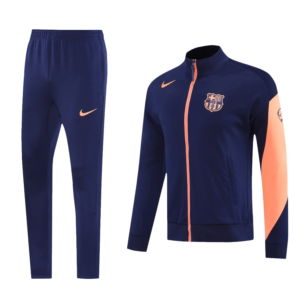 Barcelona Träningsset (Jacka+Byxor) 2025/26 Navy&Orange