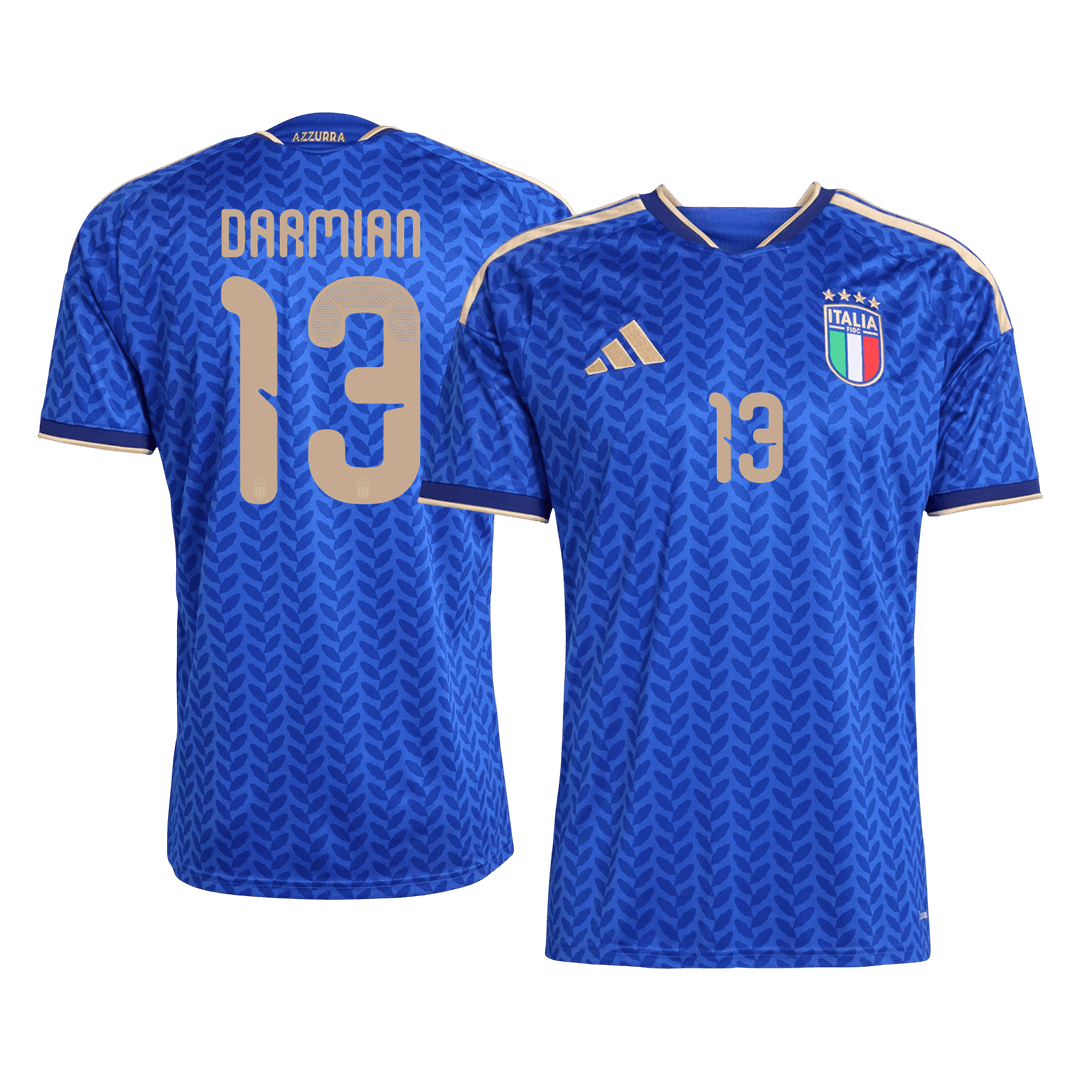 Italien Tröja DARMIAN #13 2026 Hemma Blå - World Cup 2026