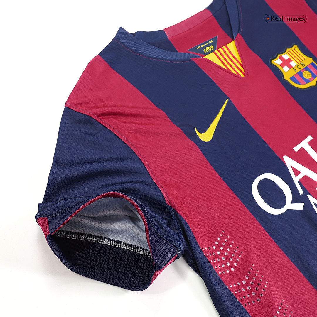 Retro Barcelona Hemma Fotbollströja MESSI #10 2014/15