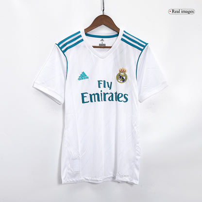Retro Real Madrid Hemma Fotbollströja BENZEMA #9 2017/18