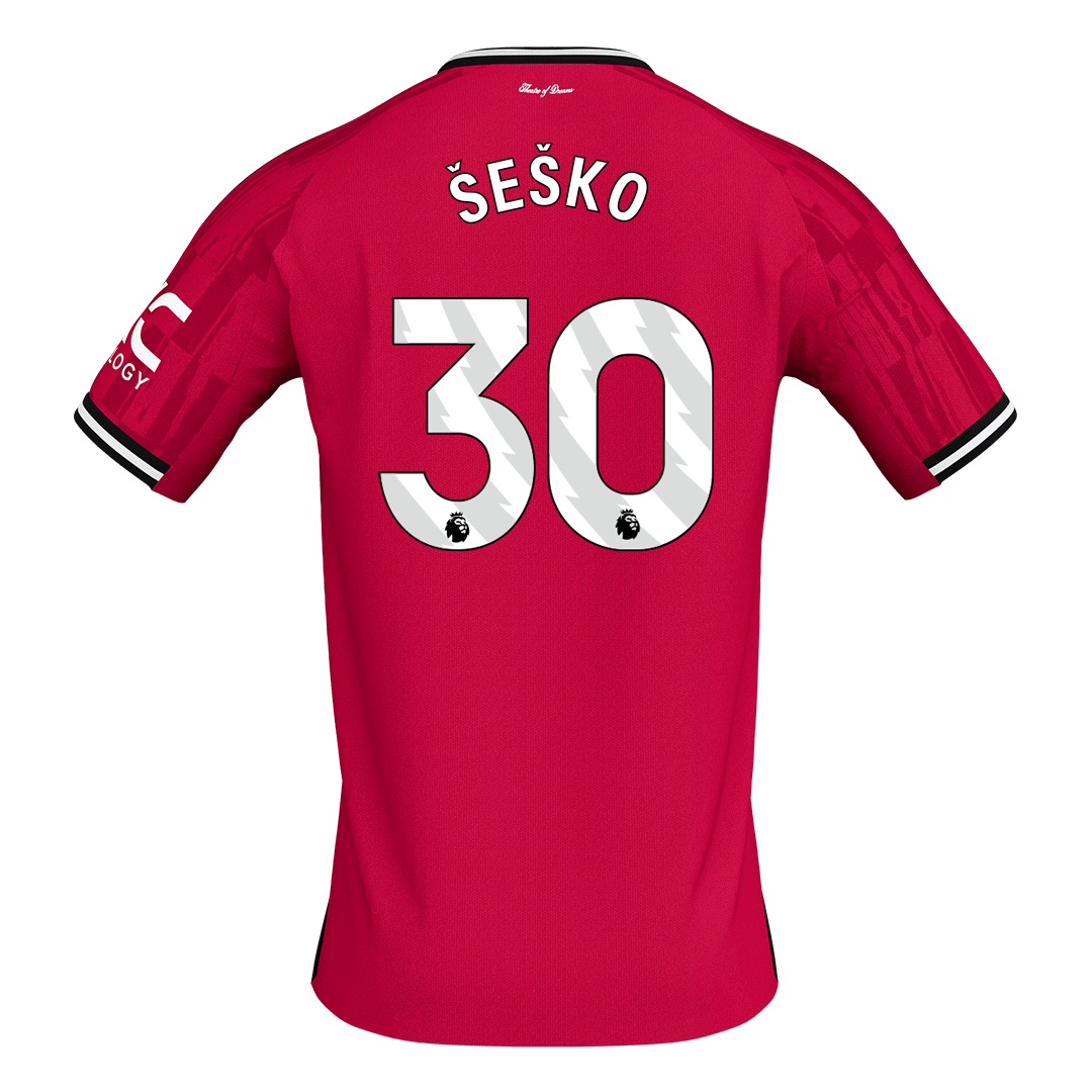 Manchester United Tröja ŠEŠKO #30 2025/26 Hemma Röd