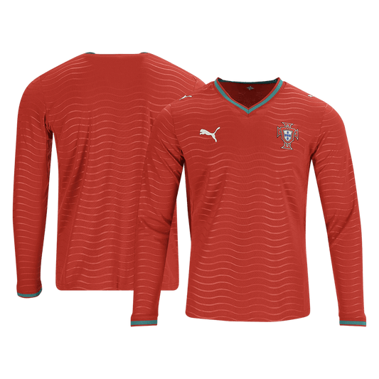 Portugal Tröja 2026 Hemma Långärmad Röd-1