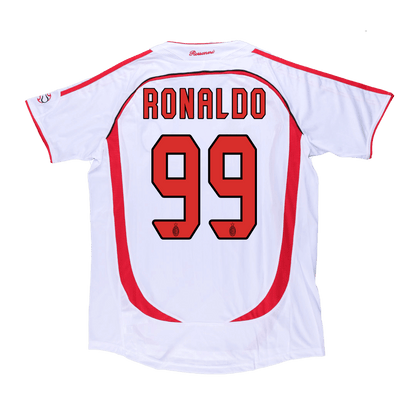 Retro AC Milan Borta Fotbollströja RONALDO #99 2006/07 - UCL