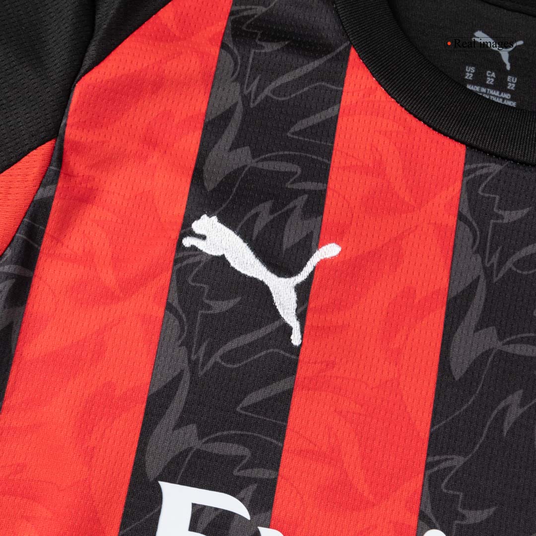AC Milan Tröja 2025/26 Hemmaställ Red&Black Barn