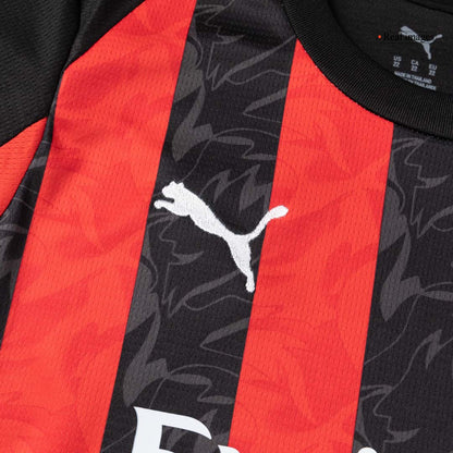 AC Milan Tröja 2025/26 Hemmaställ Red&Black Barn