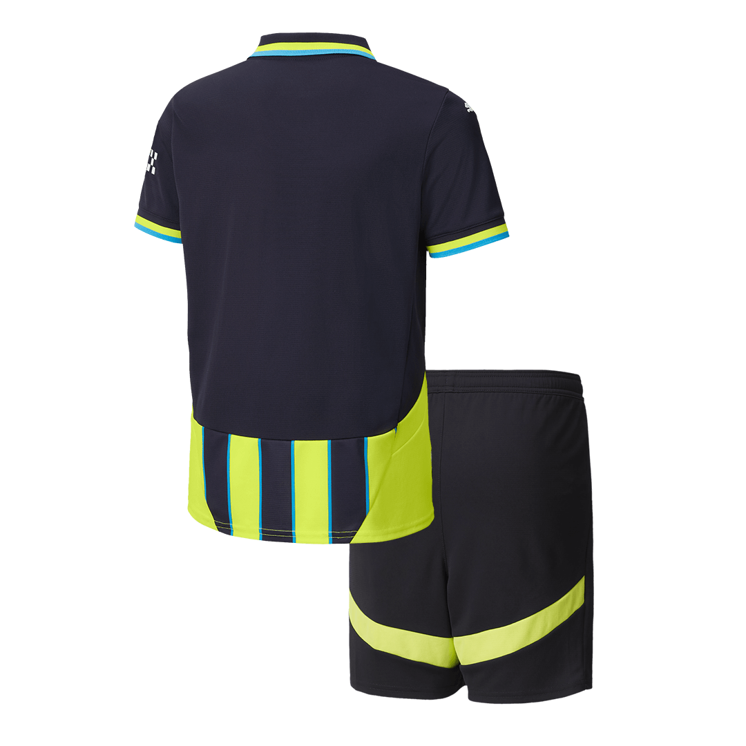 Manchester City Borta Fotbollströja 2024/25 Fotbollssats Barn
