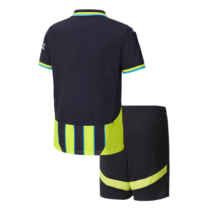 Manchester City Borta Fotbollströja 2024/25 Fotbollssats Barn