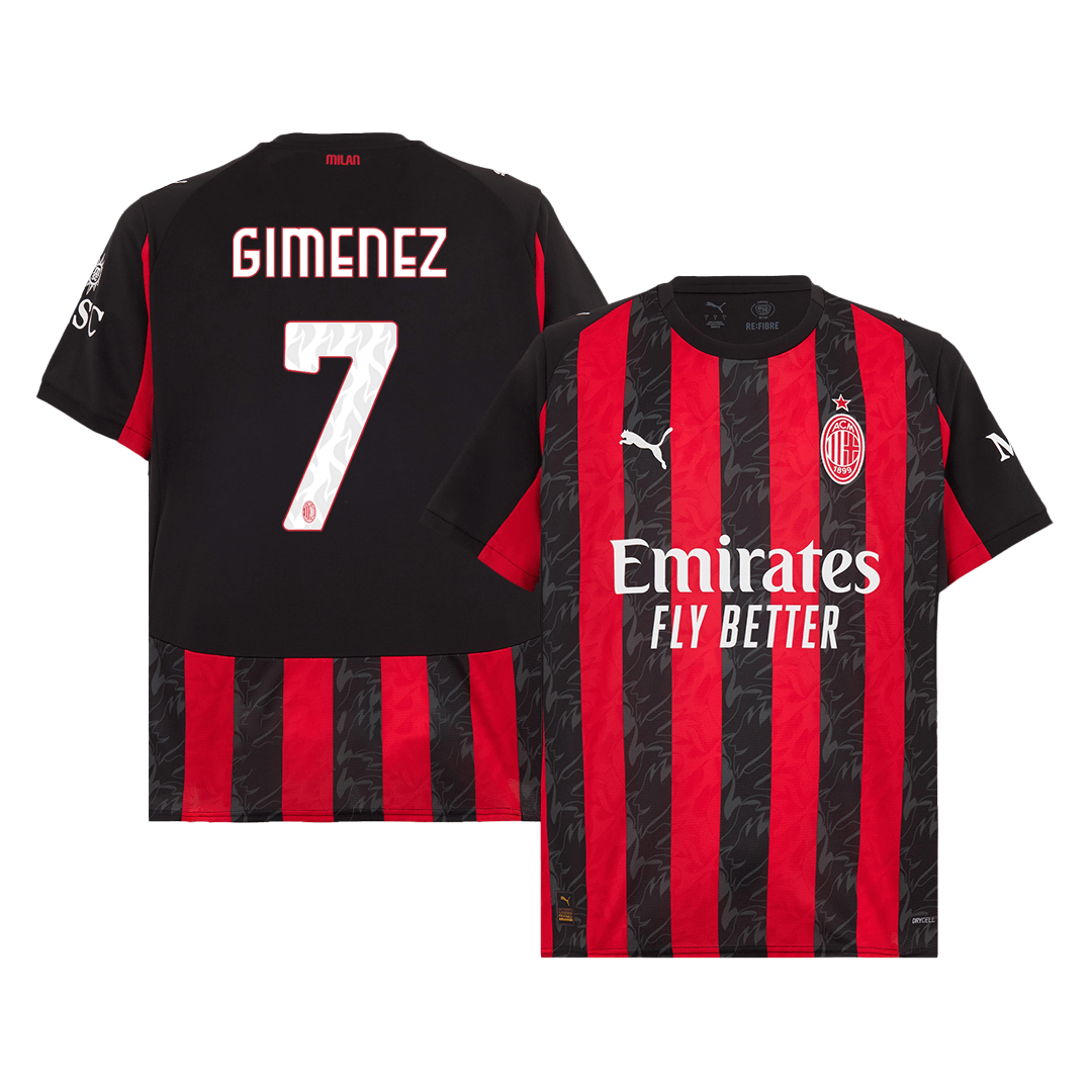 GIMENEZ #7 AC Milan Hemma Tröja 2025/26