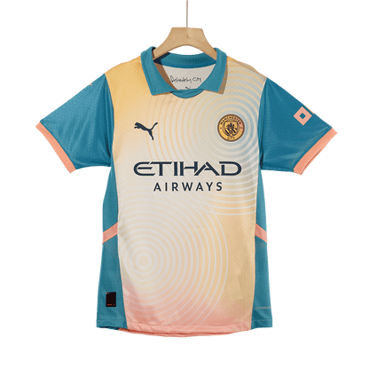 Manchester City Fjärde borta Fotbollströja HAALAND #9 2024/25 Autentisk - Definitely City