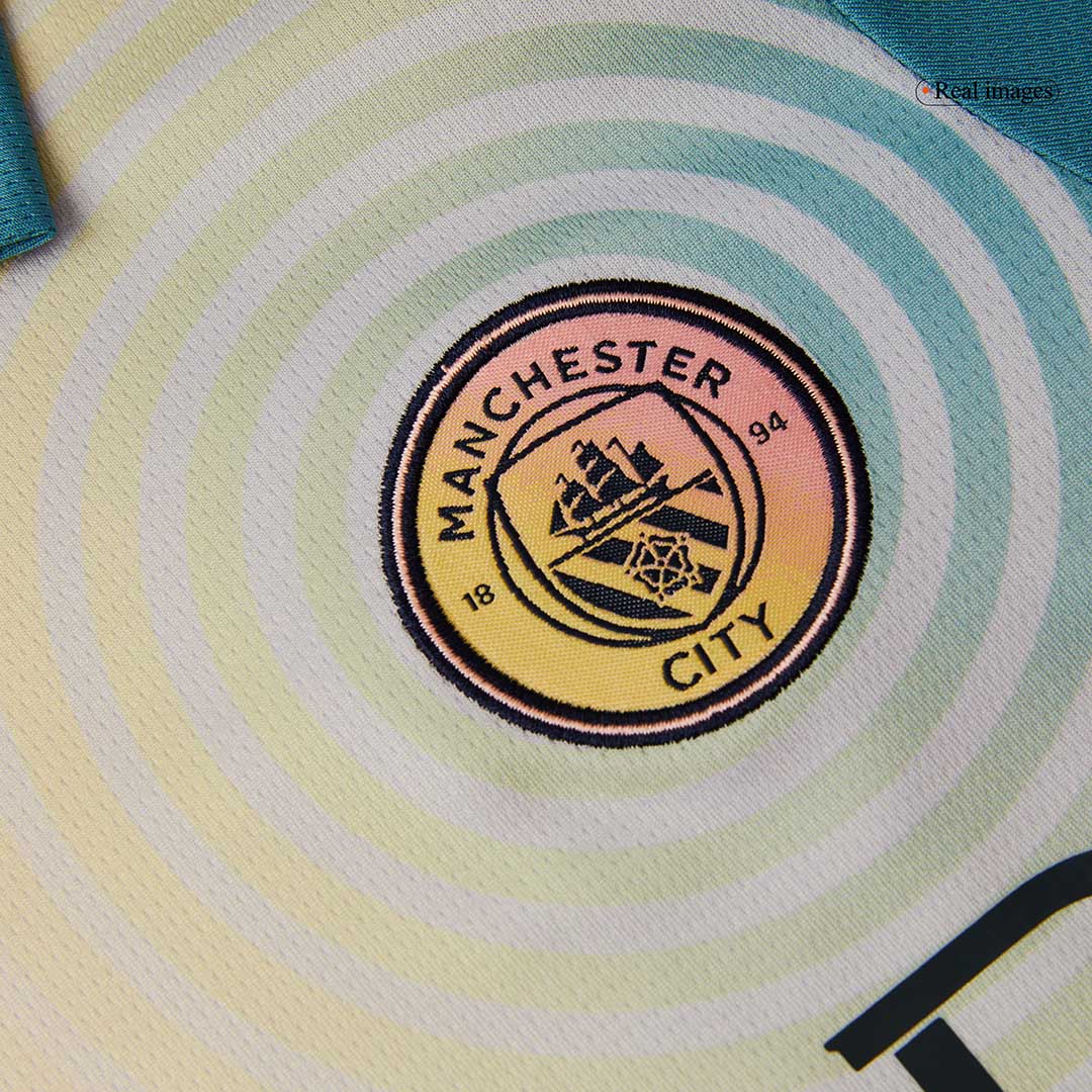 Manchester City Fjärde borta Fotbollströja 2024/25 Fotbollssats Barn - Definitely City