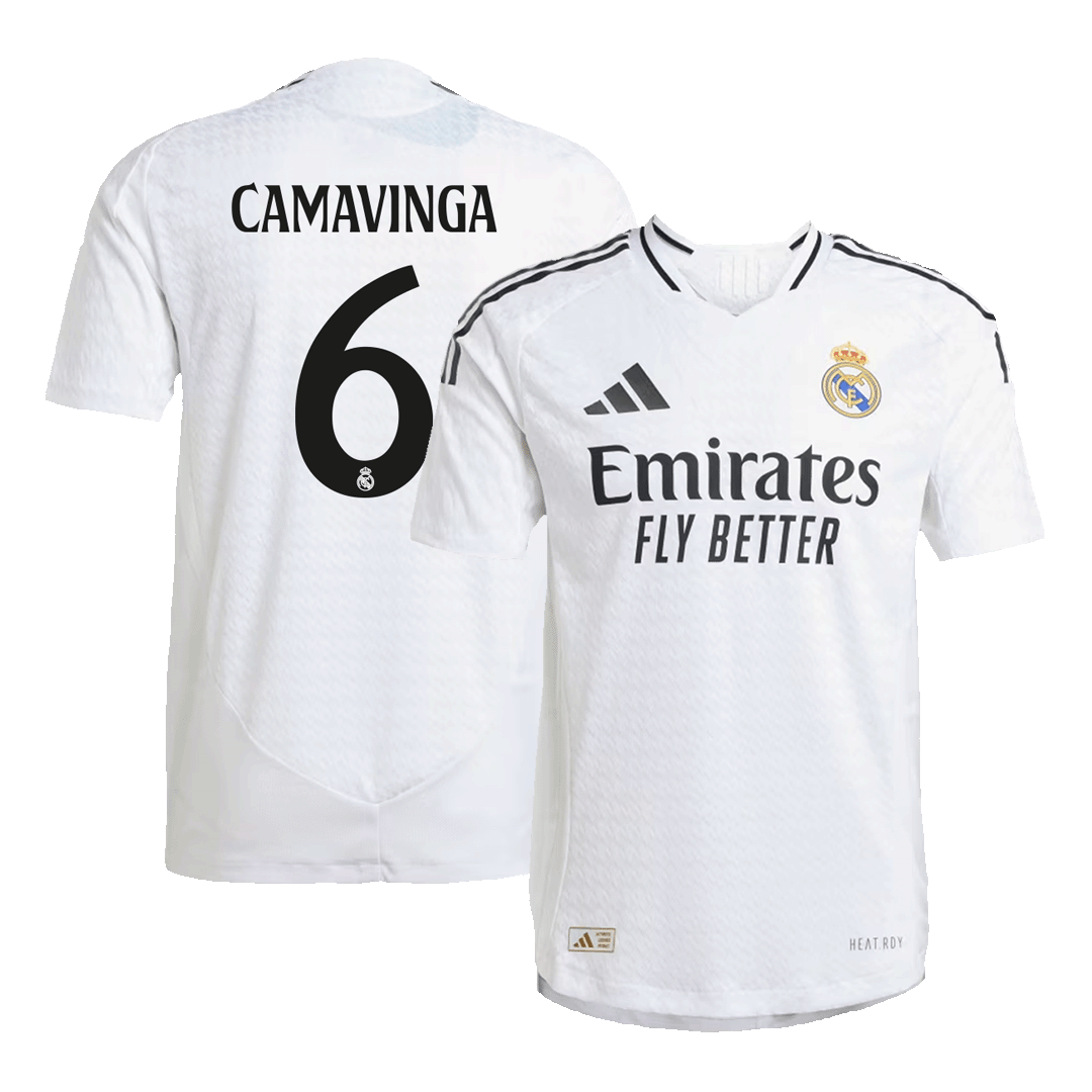 Real Madrid Hemma Fotbollströja CAMAVINGA #6 2024/25 Autentisk