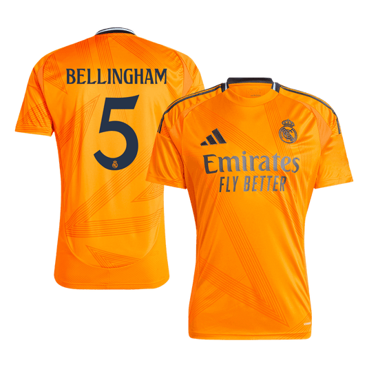 Real Madrid Borta Fotbollströja BELLINGHAM #5 2024/25