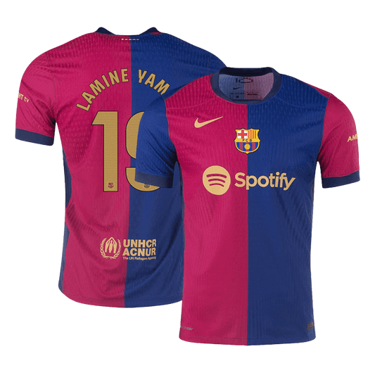 Barcelona Hemma Fotbollströja LAMINE YAMAL #19 2024/25 Autentisk